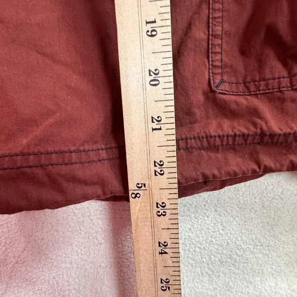 Abercrombie & Fitch Cargo Shorts Mens Large Rust Red Paratroops AF-92 Pockets - Picture 13 of 15
